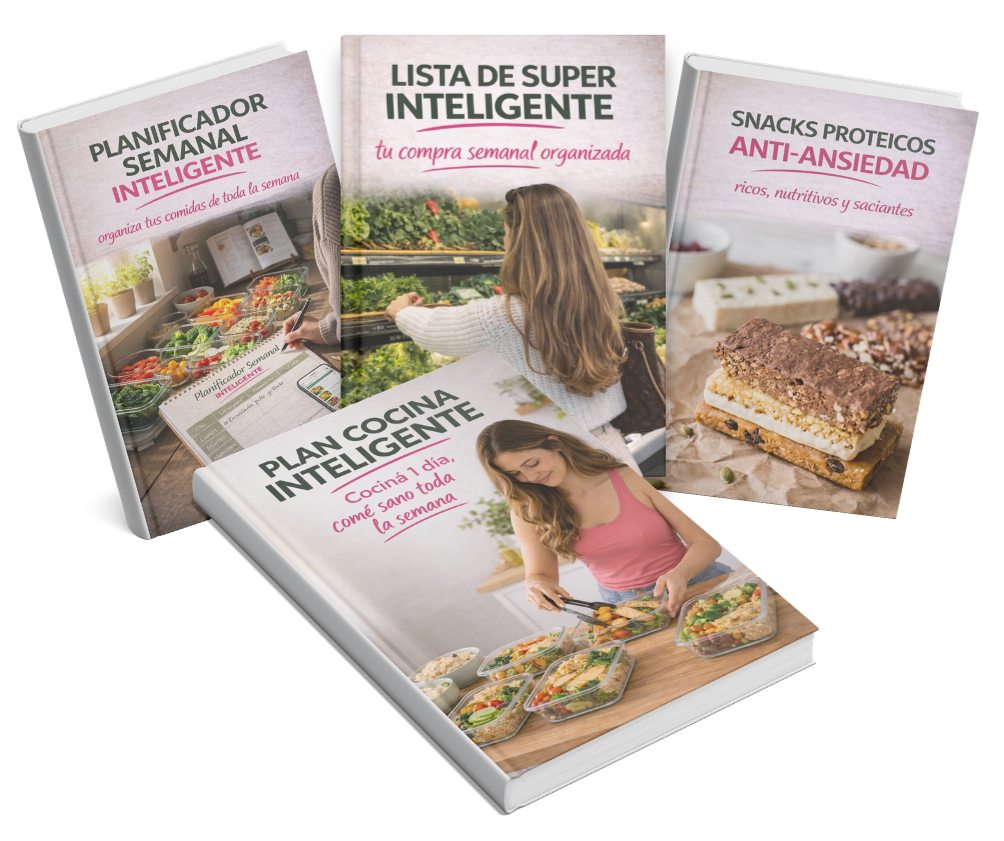 PLAN COCINA INTELIGENTE + 3 BONOS: Cociná 1 día, comé sano toda la semana